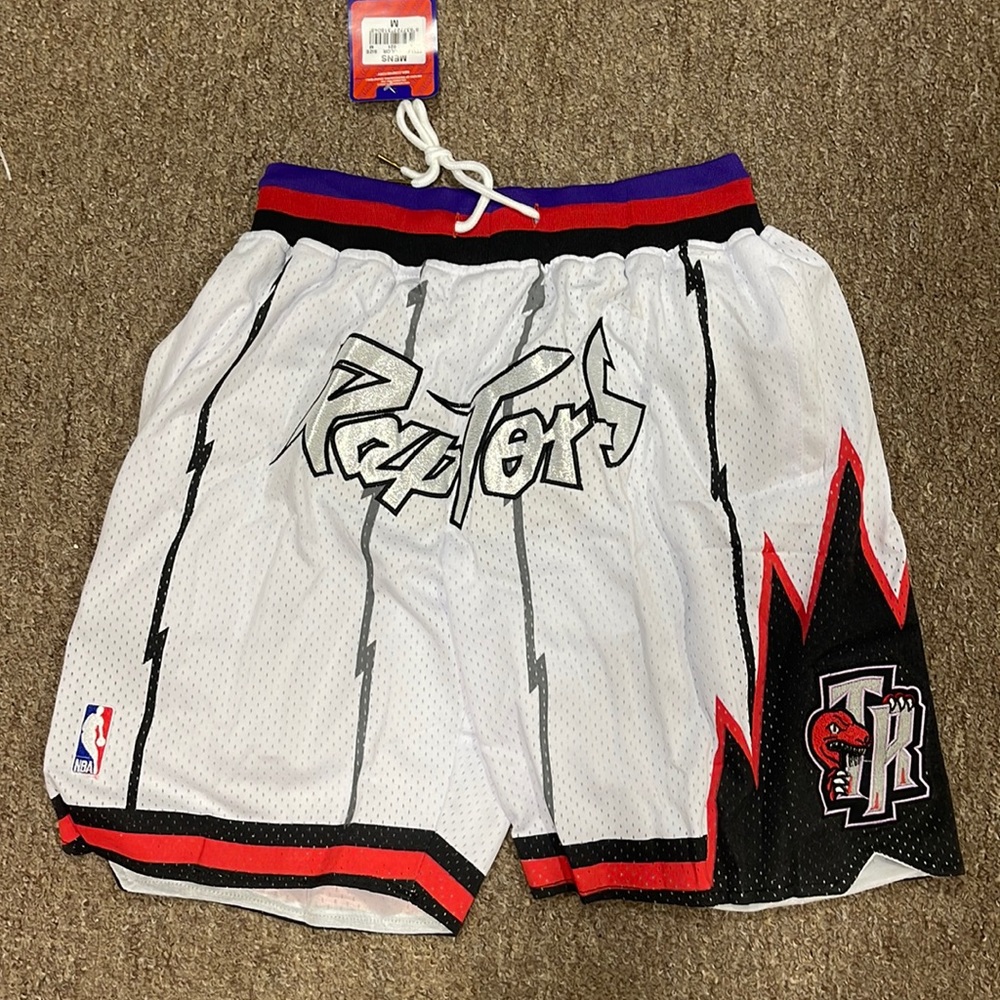 Just Don White Toronto Raptors shirts Size M